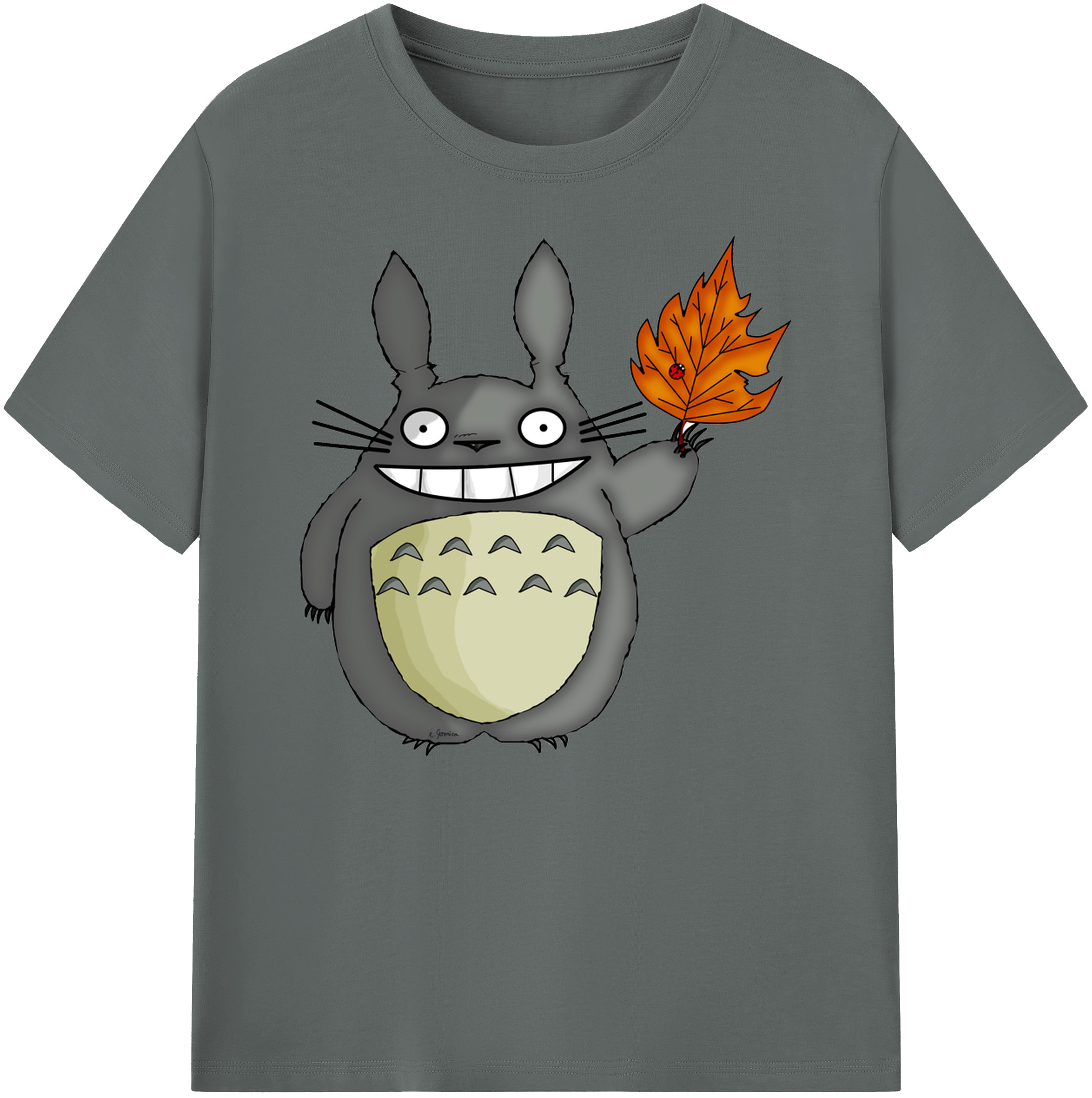 （画像用） となりのトトロ 草壁メイ 草壁サツキ My Neighbor Totoro Satsuki Kusakabe Mei Kusakabe 綿100％ メンズ半袖Tシャツ｜肌触りやわらか＆通気性